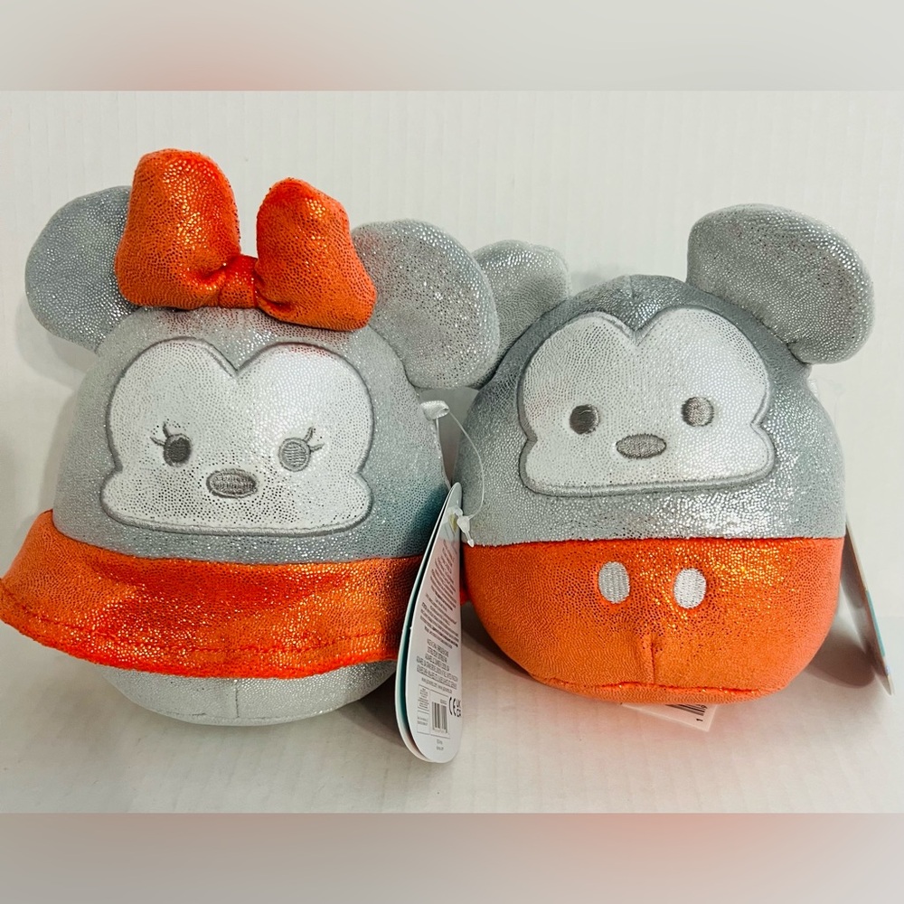 Squishmallows Disney 100 Mickey and Minnie Mouse Plushies